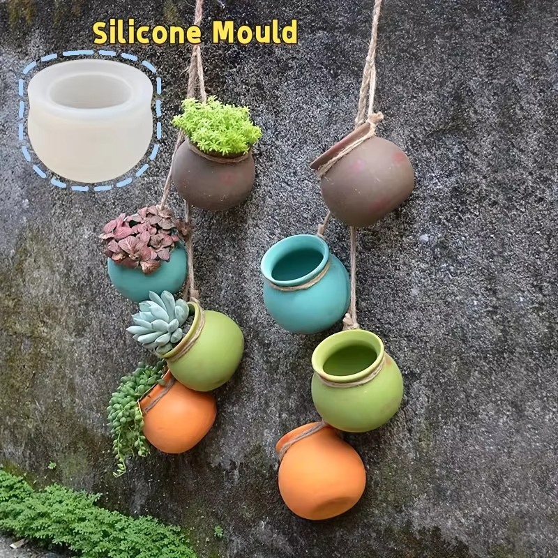 Candle Making Class - แม่พิมพ์กระถางดอกไม้ซิลิโคน, แม่พิมพ์เรซิน, แม่พิมพ์อีพ็อกซี่, แม่พิมพ์เทียนหอม, กระถางดอกไม้ขนาดเล็ก, กระถางดอกไม้แขวนผนัง,