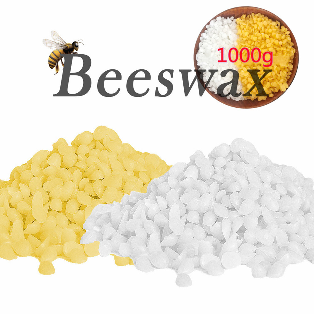 Candle Making With Beeswax - 1000G ขี้ผึ้งธรรมชาติบริสุทธิ์100% เพิ่มถั่วเหลืองขี้ผึ้ง DIY Handmade ของขวัญเทียนขี้ผึ้งอุปกรณ์สีเหลืองและขี้ผึ้งสีขาว