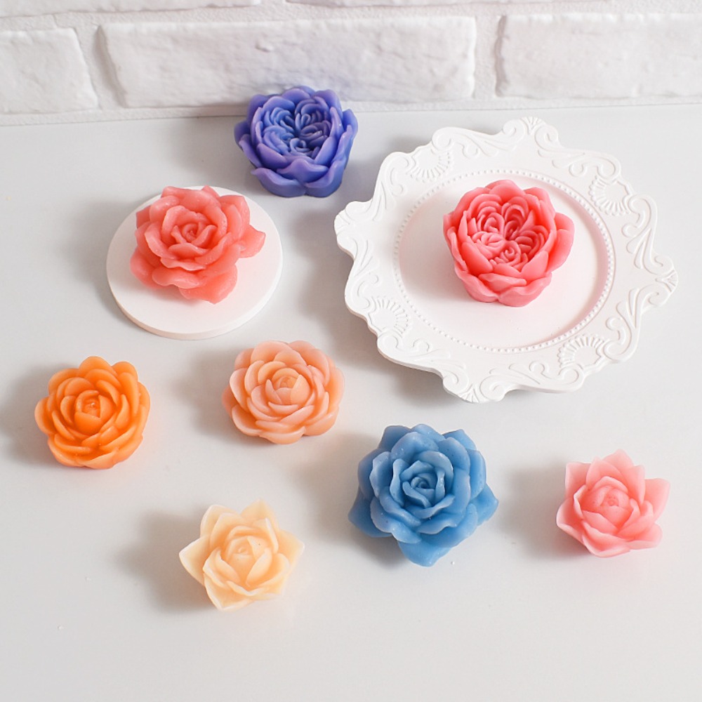 3D Rose เทียนซิลิโคนแม่พิมพ์บร - Candle Making Austin บทวิจารณ์และราคา