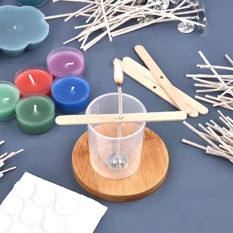 30Pcs เทียนต่ำควัน Pre-Waxed D - Candle Making With Beeswax บทวิจารณ์และราคา