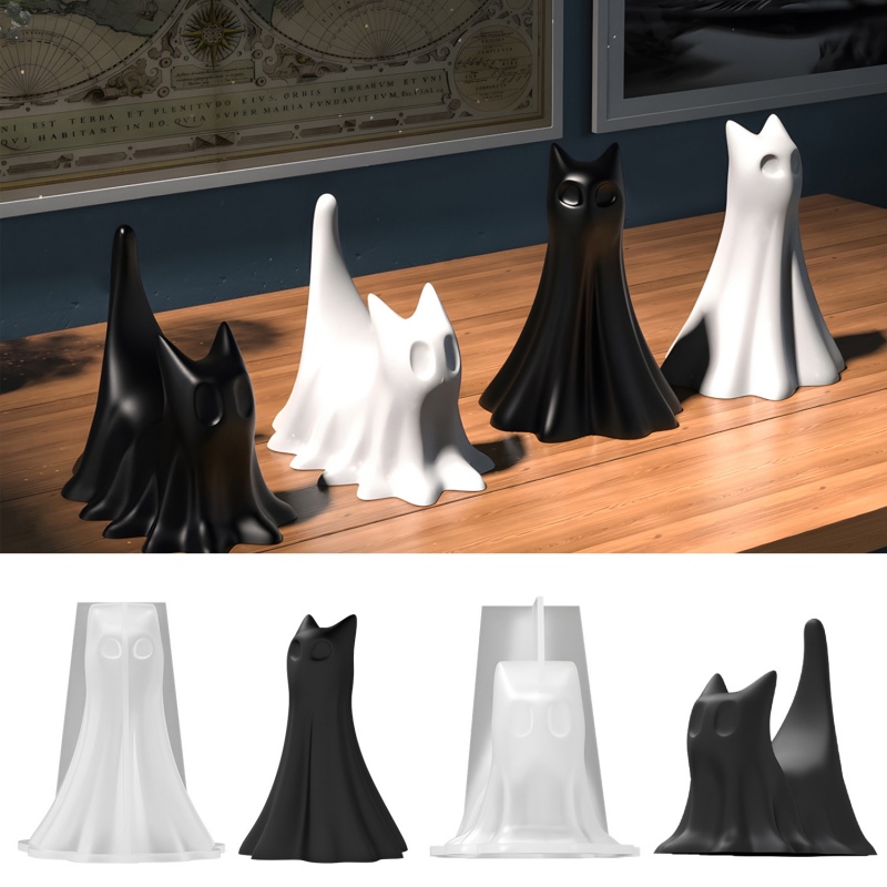 Ghost Cat ฮาโลวีนเดสก์ท็อปเครื - Candle Making Class บทวิจารณ์และราคา