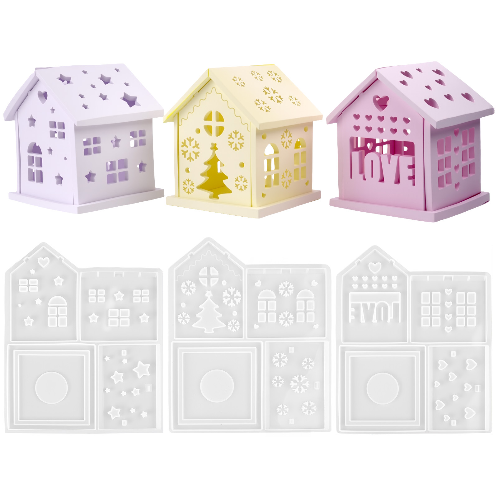 3D House แม่พิมพ์ซิลิโคน DIY C - Candle Making Class บทวิจารณ์และราคา
