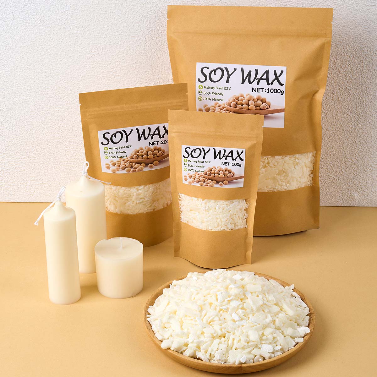 1 ปอนด์ขี้ผึ้งถั่วเหลืองสีขาวบ - Candle Making With Beeswax บทวิจารณ์และราคา