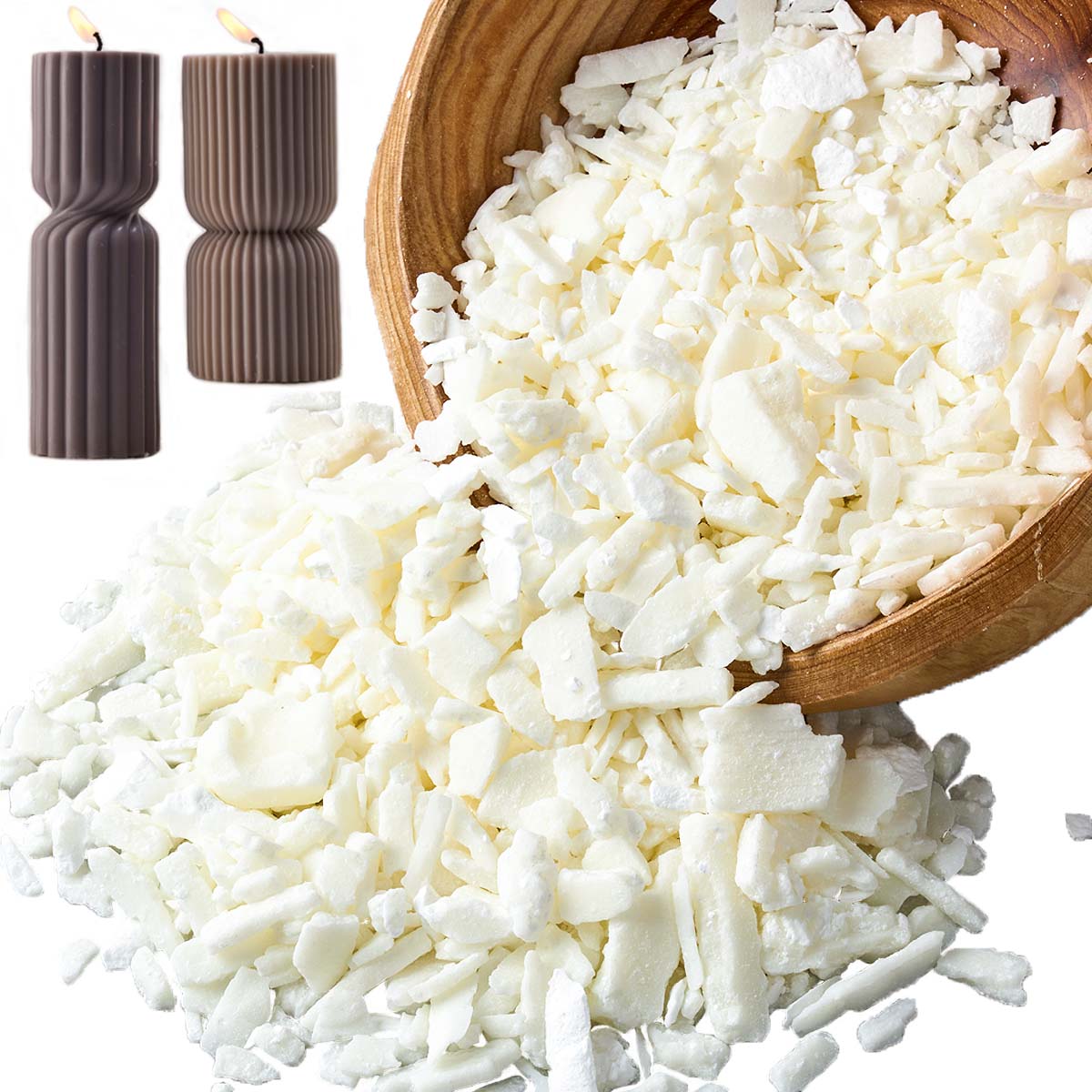 1 ปอนด์ขี้ผึ้งถั่วเหลืองสีขาวบ - Candle Making With Beeswax บทวิจารณ์และราคา