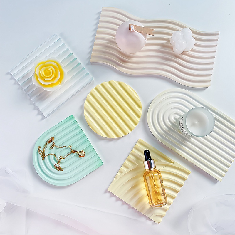 DIY ลาย Wave ถาดแม่พิมพ์สําหรั - Candle Making Class บทวิจารณ์และราคา