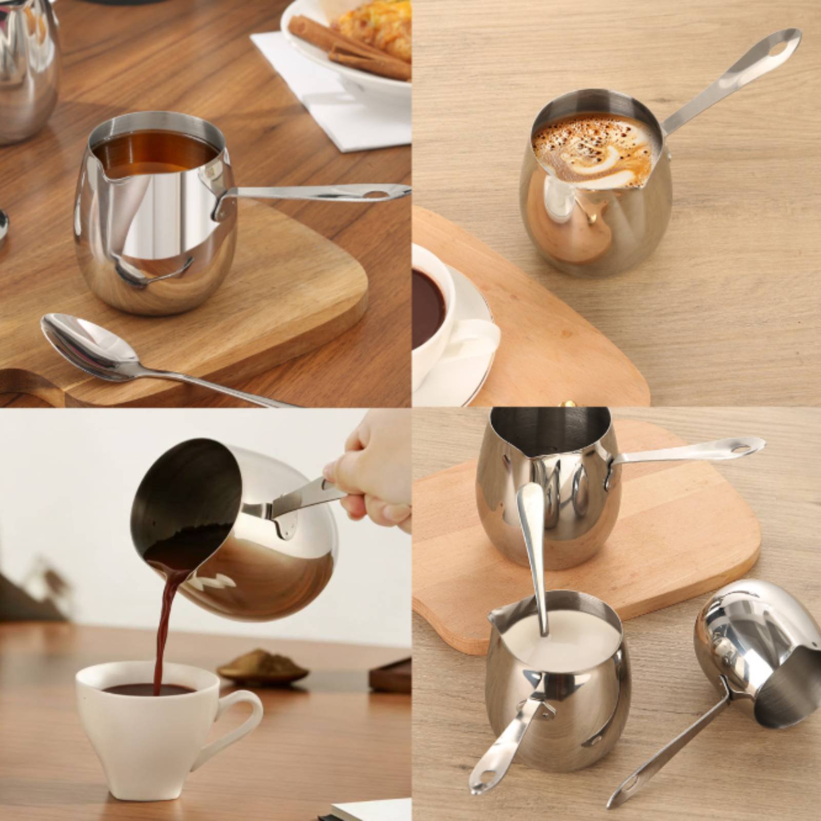 หม้อกาแฟทรงวงรีพร้อมฝาปิด ชุดถ - Pour Pot Aluminum บทวิจารณ์และราคา