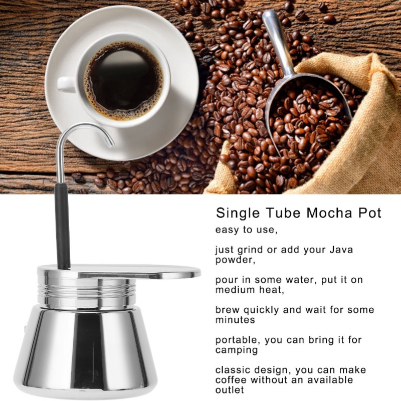 หม้อกาแฟโมคค่าสแตนเลสแบบพวยเดี - Pour Pot Aluminum บทวิจารณ์และราคา